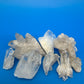 Natural Clear Quartz Crystal Cluster Lot 8 Mineral Specimens Points Matrix Raw