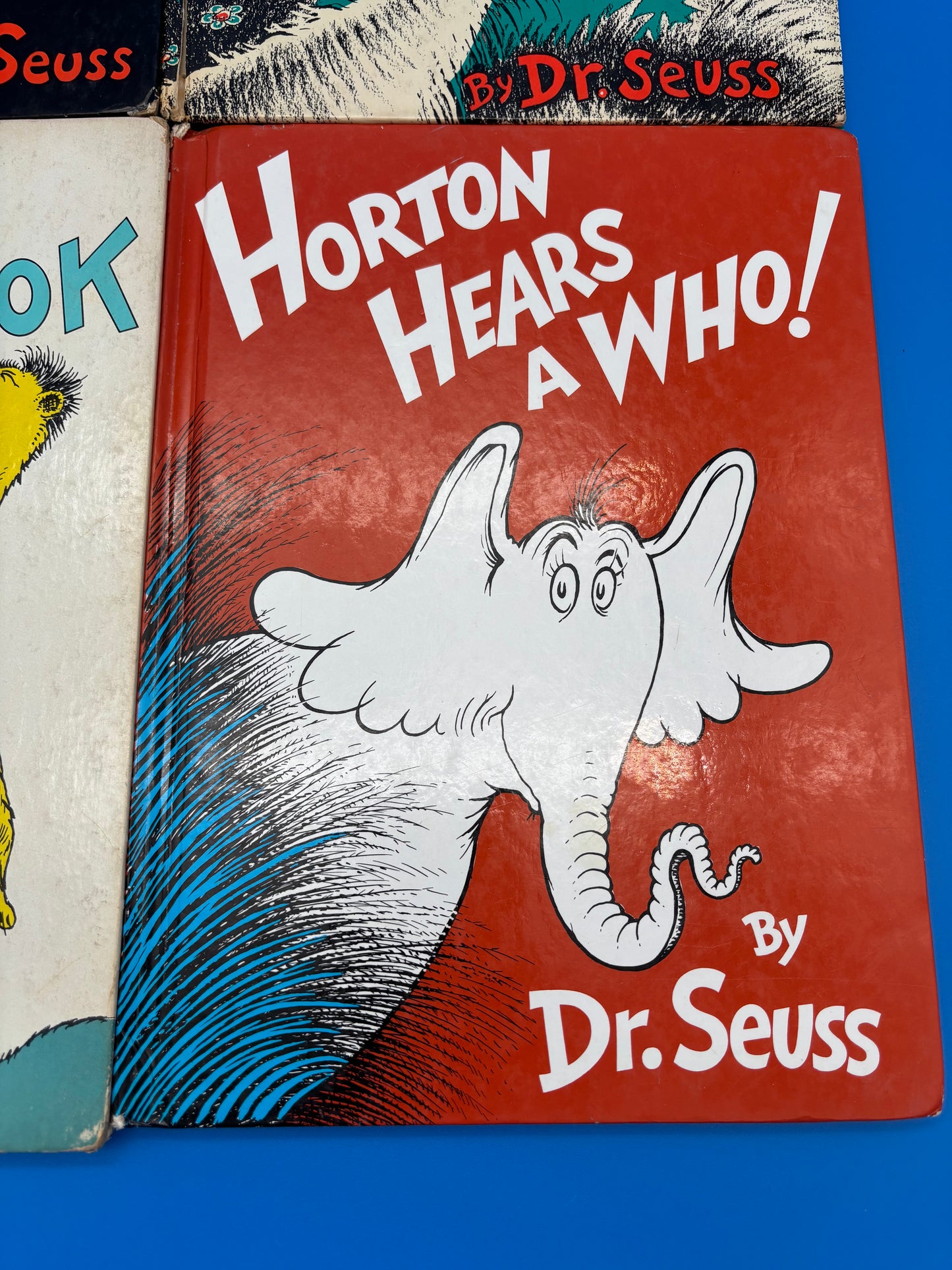 Vintage Dr. Seuss Hardcover Lot of 4 – Horton Hears a Who / Sleep Book / Thidwick / Horton Hatches (No DJ)