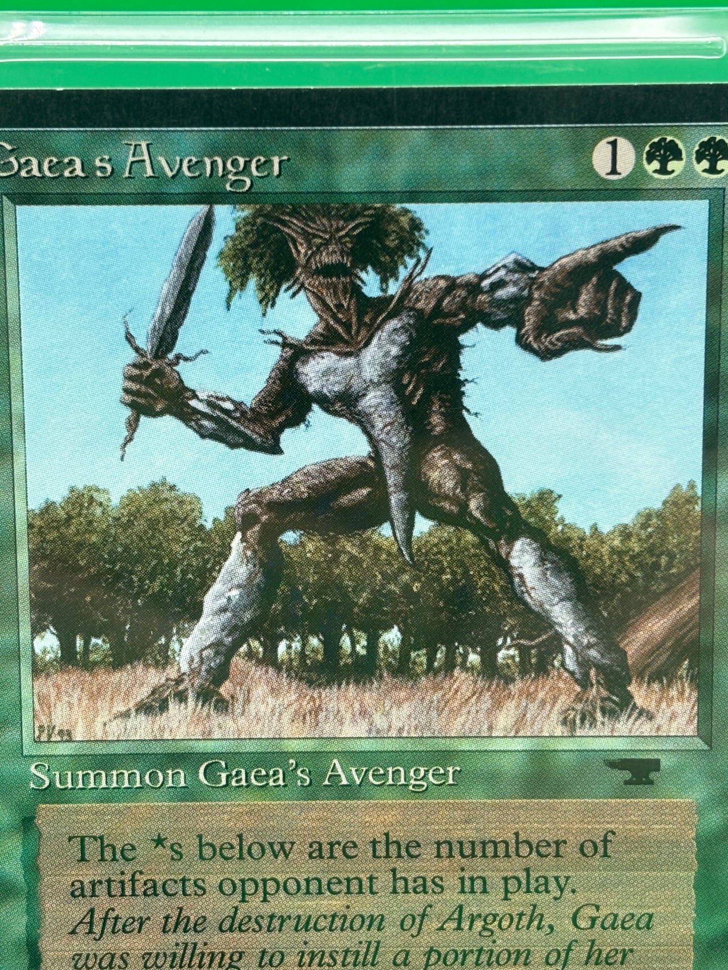 1994 Magic The Gathering Antiquities Gaea’s Avenger U1 BGS 8.5 NM-MT+ MTG