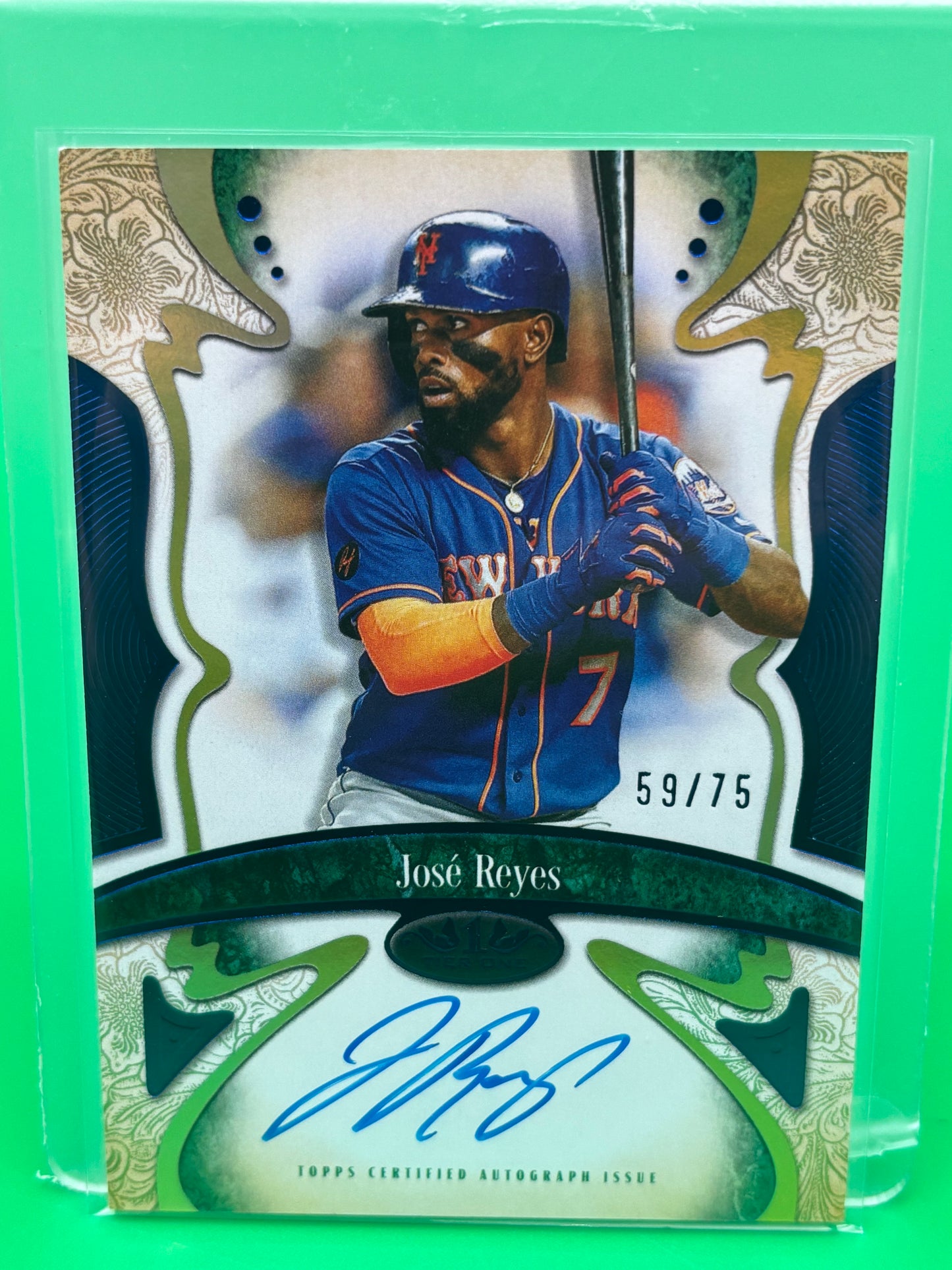 2026 Topps Tier One Connoisseurs Autograph José Reyes #59/75