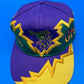 Vintage Mardi Gras Rare Hat SnapBack Lightning Bolt Thunder Jagged Edge Cap