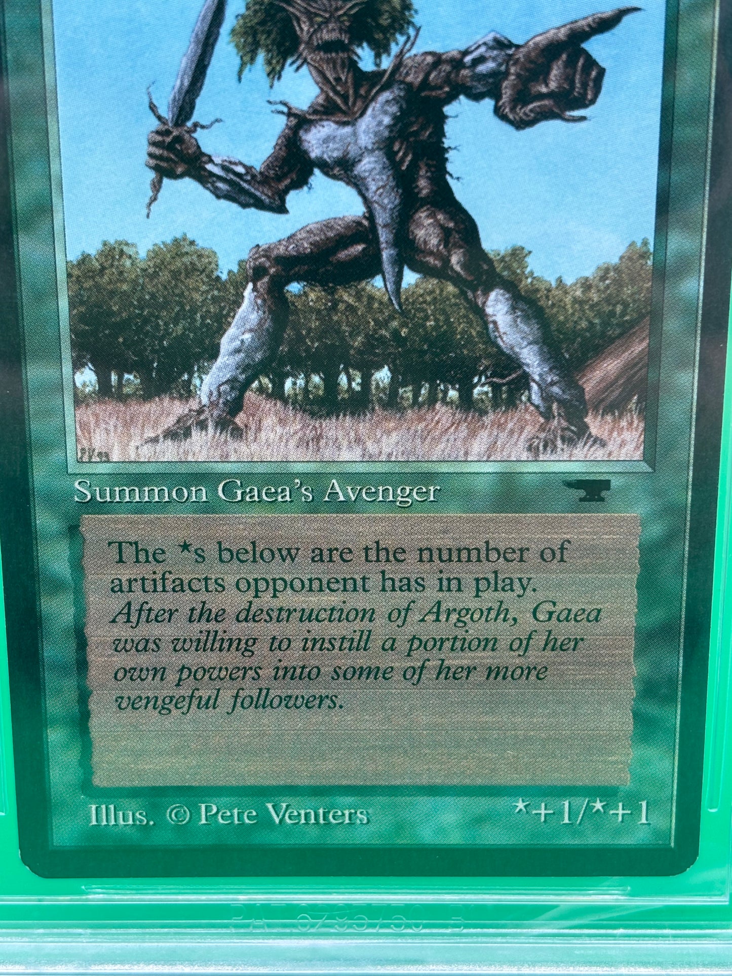 1994 Magic The Gathering Antiquities Gaea’s Avenger U1 BGS 8.5 NM-MT+ MTG