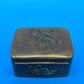 Antique Japanese Meiji Mixed Metal Bronze Brass Trinket Box Bird Flowers