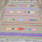 Turkish Bohemian Rug, Tree Of Life, Fish Design Turkish Rug,Hand Made 4x6 Ft