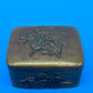 Antique Japanese Meiji Mixed Metal Bronze Brass Trinket Box Bird Flowers