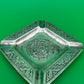 Vintage Mexico 900 Silver Ashtray Aztec Calendar Stamped Design 38g 3.25”