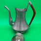 Vintage MCM Pewter Coffee Pot Wood Handle Danish Modern Style 1960s Wasundja