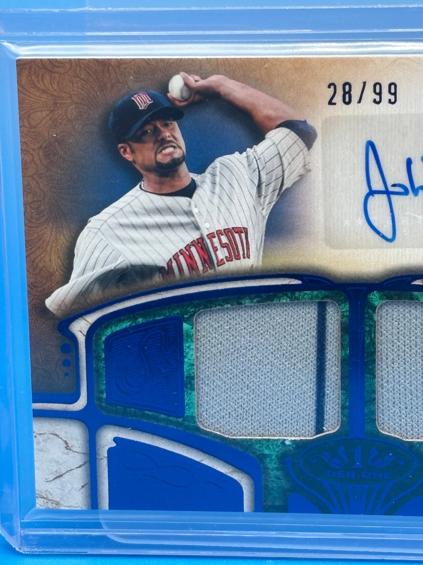 2026 Topps Tier One Johan Santana Auto Dual Relic /99 Twins AT1R-JSA