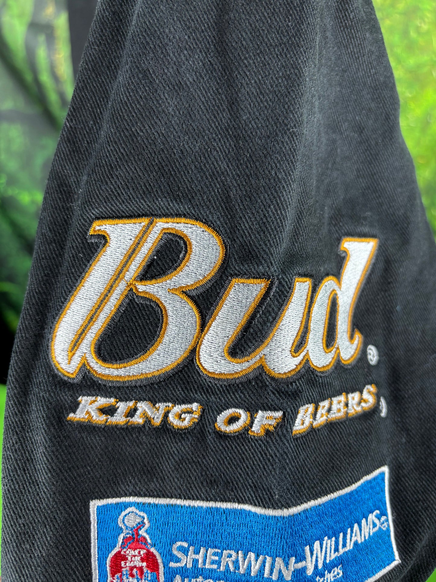 Vintage Dale Earnhardt NASCAR BudweiserJacket Mens 2XL Chase Authentics Racing