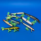 Lot of 8 Vintage Wooden Saltwater Fishing Lures Needlefish Poppers Swimmers Surf Plug Collection