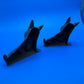 Antique Pair Black Wrought Cast Iron Scottie Dog Bookends
