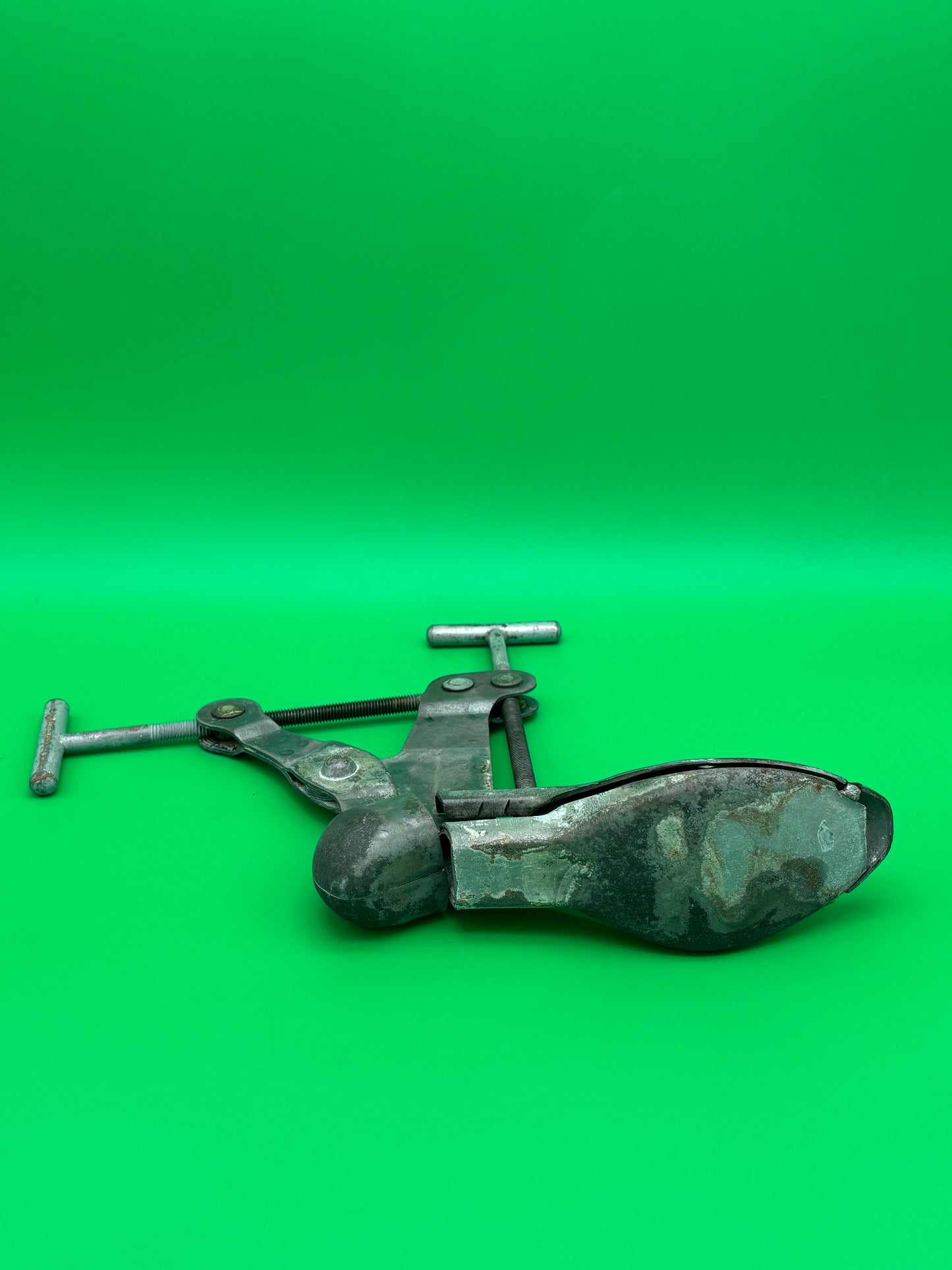Antique Nu-Way Pat. 1929 Industrial Steel Shoe Stretcher Cobbler Tool Steampunk