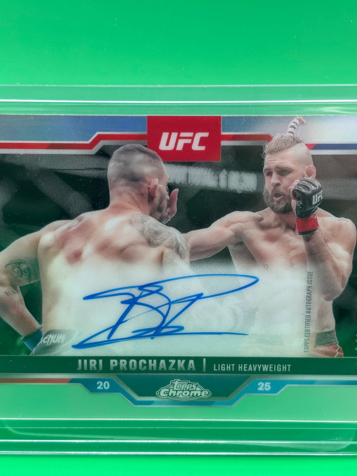 Jiri Prochazka On Card Auto /199 Refractor Topps Chrome 2025 UFC #CVA-JP