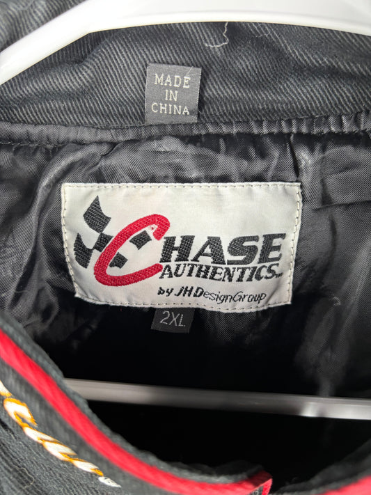 Vintage Dale Earnhardt NASCAR BudweiserJacket Mens 2XL Chase Authentics Racing