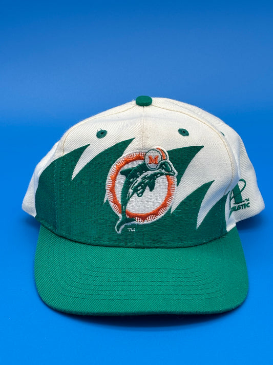 Vintage 90’s NFL Miami Dolphins Shark Tooth Hat Snapback Pro LINE Logo