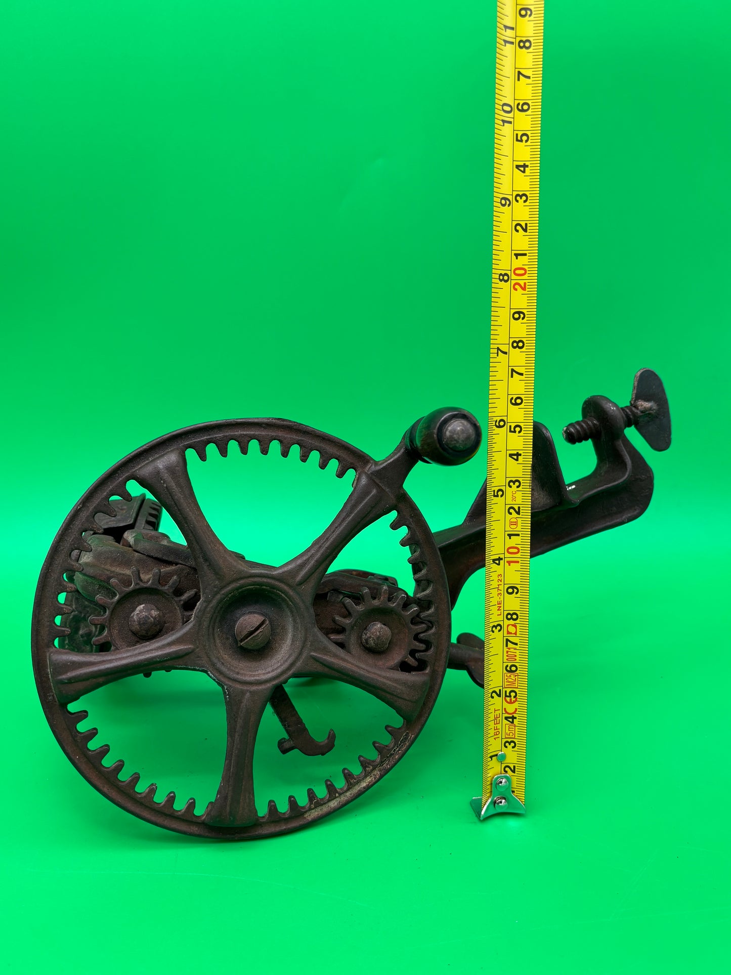 Antique Reading Hardware Co No. 78 Cast Iron Apple Peeler Parer Clamp Mount