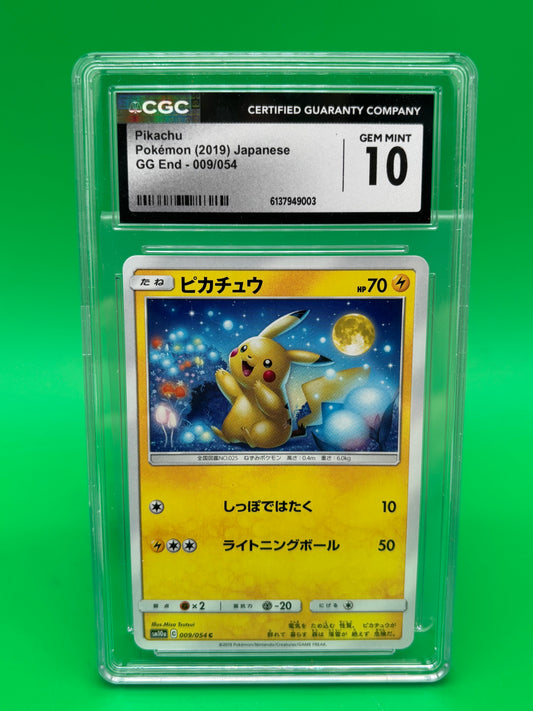 2019 Pokémon Japanese GG End Pikachu 009/054 CGC Gem Mint 10 SM10a