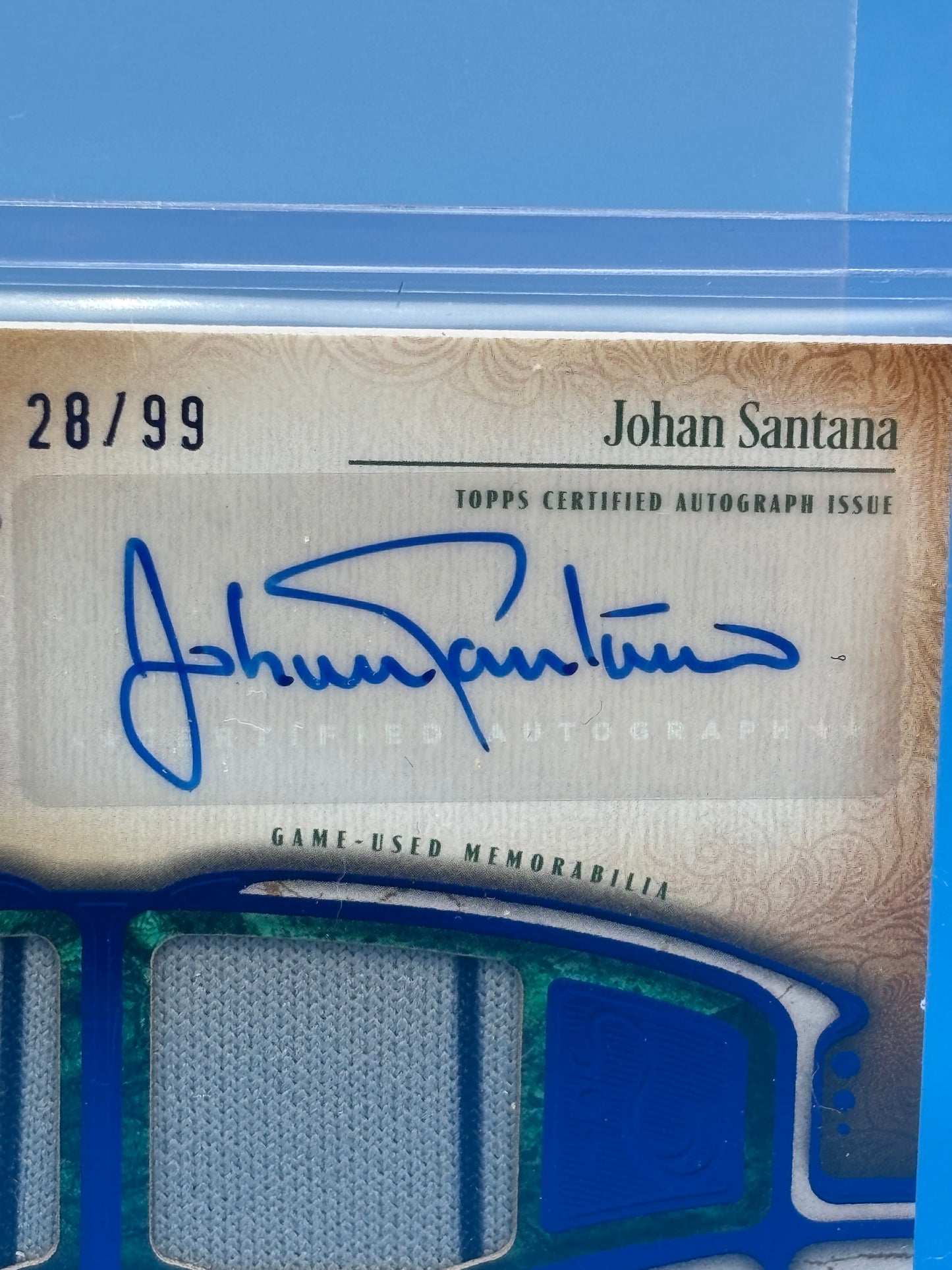 2026 Topps Tier One Johan Santana Auto Dual Relic /99 Twins AT1R-JSA