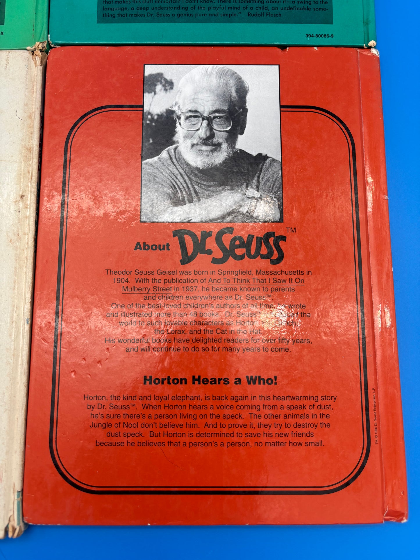 Vintage Dr. Seuss Hardcover Lot of 4 – Horton Hears a Who / Sleep Book / Thidwick / Horton Hatches (No DJ)