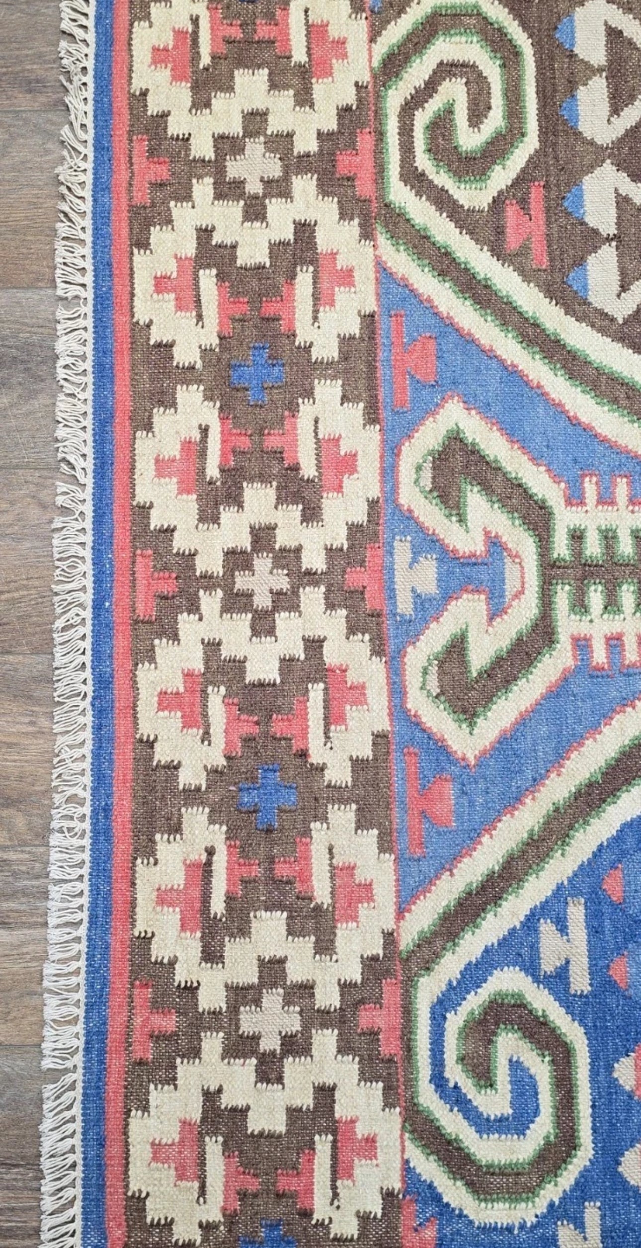 Turkish Bohemian Rug , Geometric Design Turkish Rug,Hand Made 4’x6’