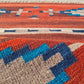 Rare Hand Knotted Vintage South American Kilim Kilm Wool Area Rug 3.3 x 1.10 Ft