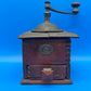 Antique K&M Kissing Möllmann German Coffee Grinder Mill Wood Hand Crank c1900