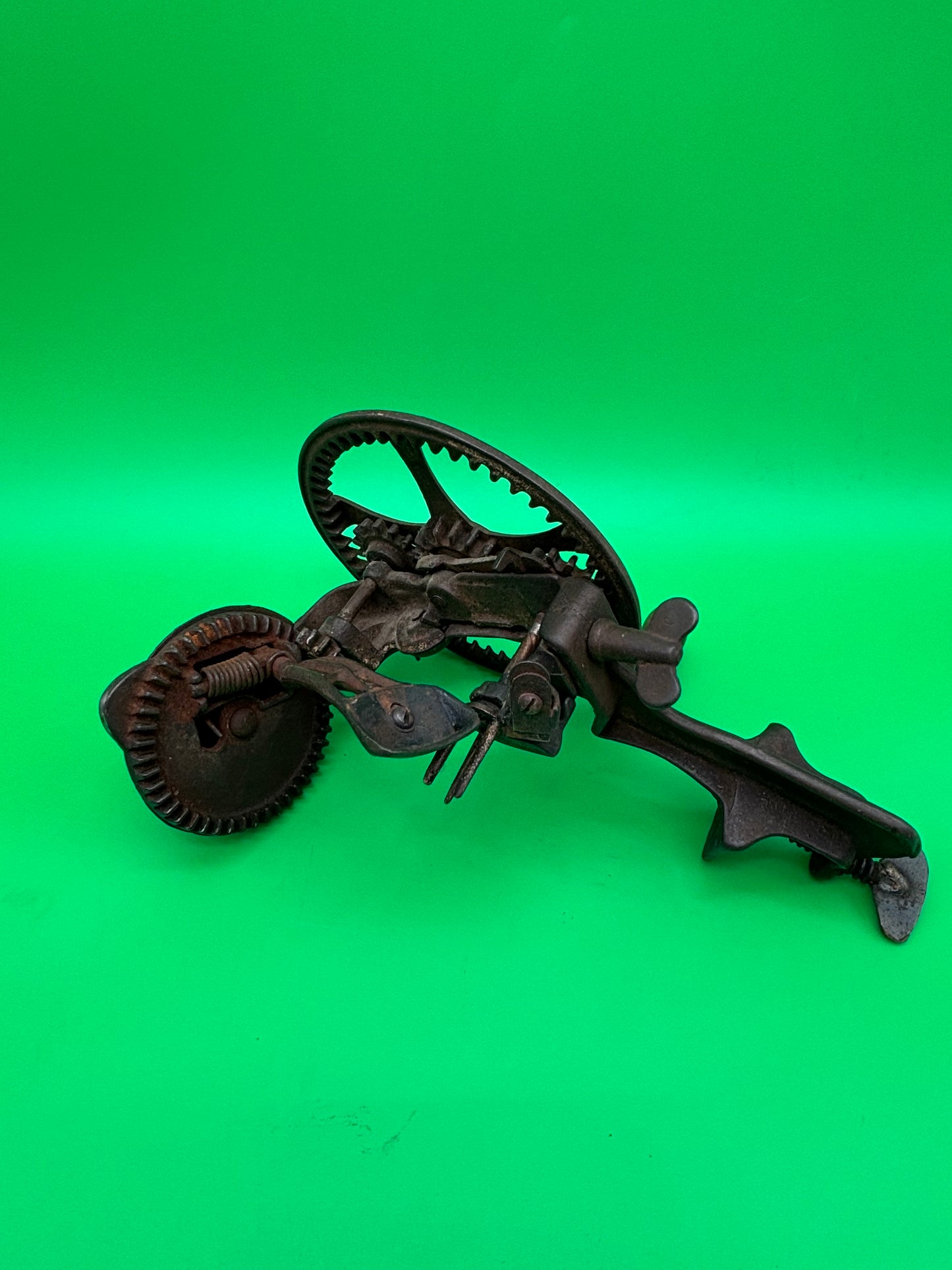 Antique Reading Hardware Co No. 78 Cast Iron Apple Peeler Parer Clamp Mount