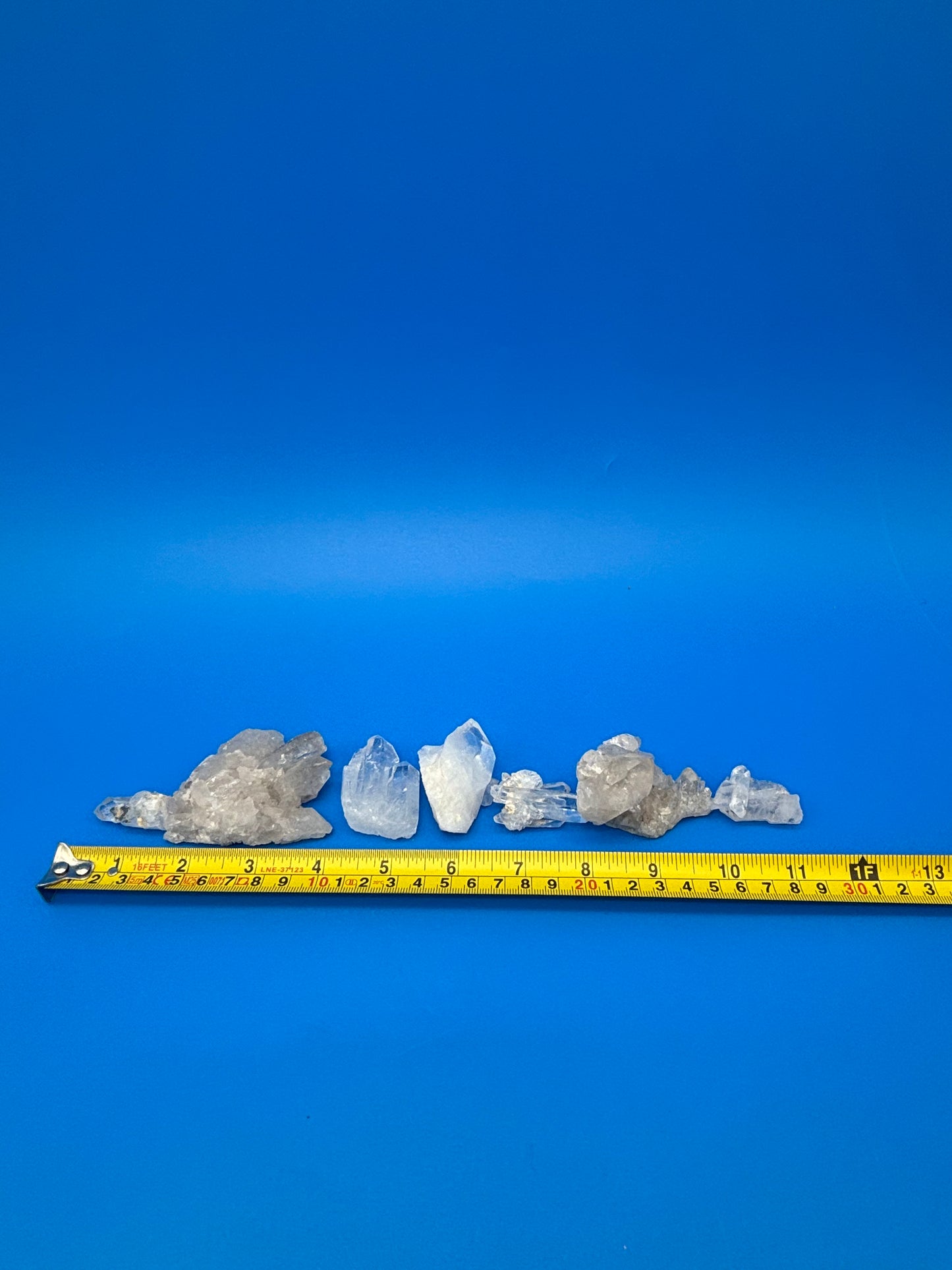 Natural Clear Quartz Crystal Cluster Lot 8 Mineral Specimens Points Matrix Raw