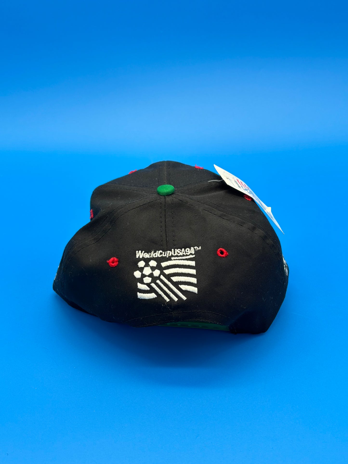 World Cup USA 1994 Football Soccer Cap Hat Vintage NWT Logo Athletic Men Black