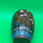 Antique Meiji Japanese Goldstone Cloisonne Butterfly Floral Vase 7 1/4”