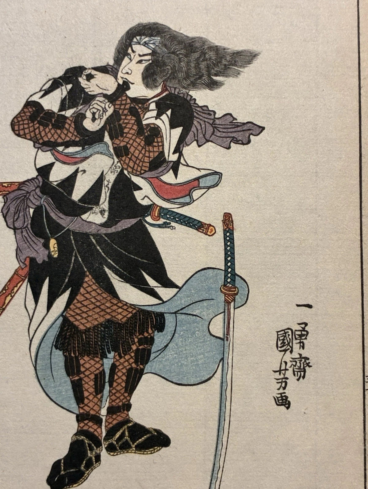 1917 Utagawa Kuniyoshi Seichu Gishi Den 47 Ronin Woodblock Prints Lot of 4