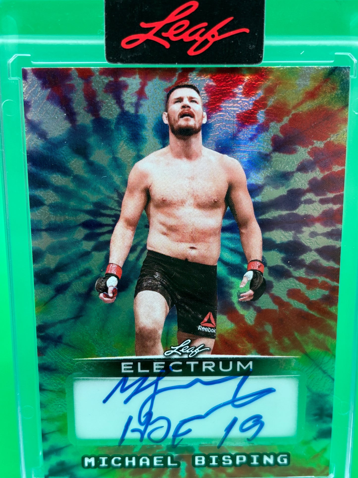 2025 Leaf Electrum Michael Bisping Auto /8 HOF 19 Inscription UFC BA-MB2 Tie Dye
