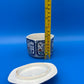 Vintage Japanese Arita Shoho Ko Imari Porcelain Lidded Bowl Blue Gold Floral
