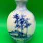 1889-1906 American Belleek Ceramic Art Co Early Lenox Blue Hand Painted Vase