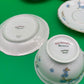 Antique Haviland Limoges France Tea Cup & Saucer Set – Blue Floral, Gold Trim (8-Piece Set)