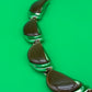 Vintage Estate Signed Lisner Brown Thermoset Gold Tone 16” Necklace G27587