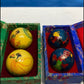Beautiful Blue and Yellow Chinese Health Balls with Chimes