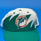 Vintage 90’s NFL Miami Dolphins Shark Tooth Hat Snapback Pro LINE Logo