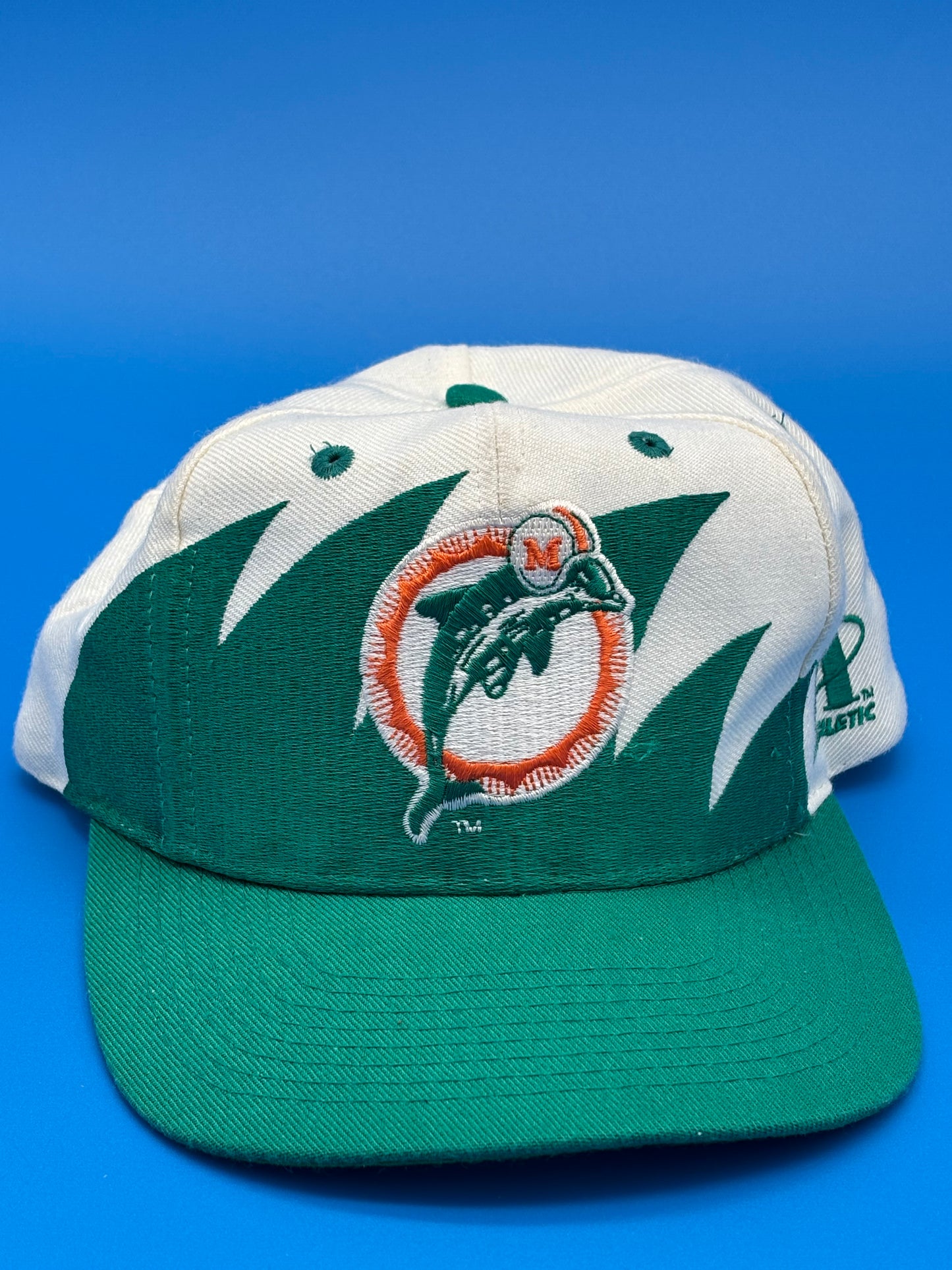 Vintage 90’s NFL Miami Dolphins Shark Tooth Hat Snapback Pro LINE Logo