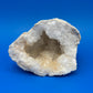 Natural White Quartz Crystal Geode Cave Druzy Mineral Specimen 4.25” Display