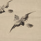 Kano Eigaku Japanese Edo Hanging Scroll Sparrows Morning Sun Signed Sealed Box