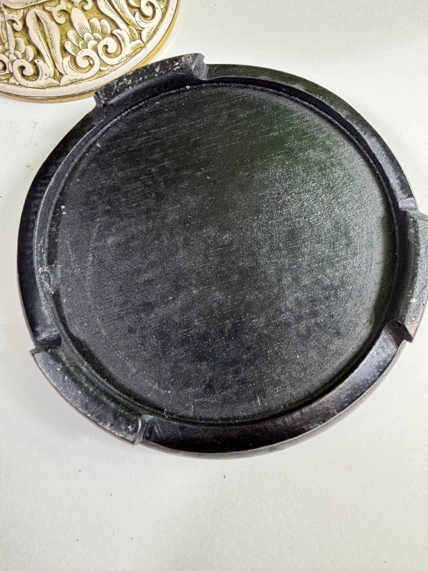 A Fabulous Chinese Cinnabar Intricate Asian Relief 15 Inch Vase W/Wood Stand/Base