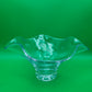 Simon Pearce Chelsea Large 12.5” Ruffled Rim Hand Blown Glass Bowl USA
