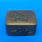 Antique Japanese Meiji Mixed Metal Bronze Brass Trinket Box Bird Flowers