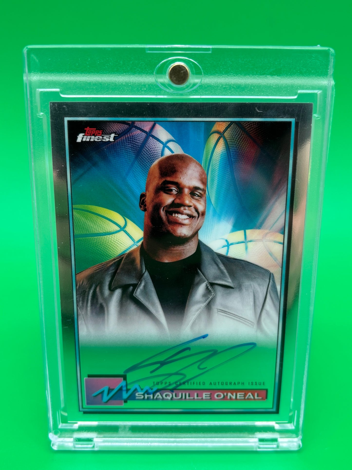 2021 Topps Finest Shaquille O’Neal Auto FA-SO On-Card Autograph Shaq HOF