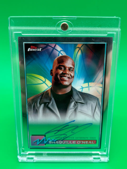 2021 Topps Finest Shaquille O’Neal Auto FA-SO On-Card Autograph Shaq HOF