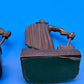 Pair of Antique Vtg 1928 Bronze finish Cast Iron Pirate Bookends Gift House NY
