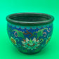 Chinese Cloisonne Enamel Copper Incense Burner Censer Qianlong Mark Floral