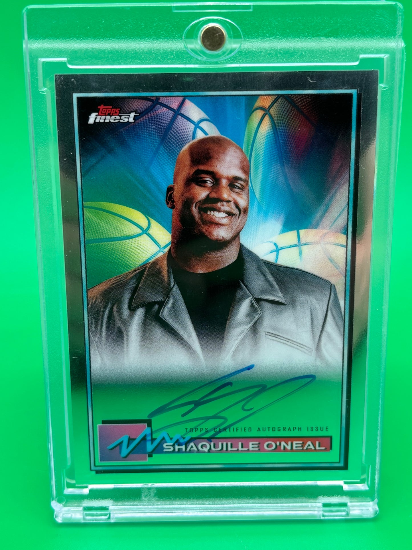 2021 Topps Finest Shaquille O’Neal Auto FA-SO On-Card Autograph Shaq HOF