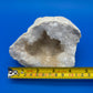 Natural White Quartz Crystal Geode Cave Druzy Mineral Specimen 4.25” Display